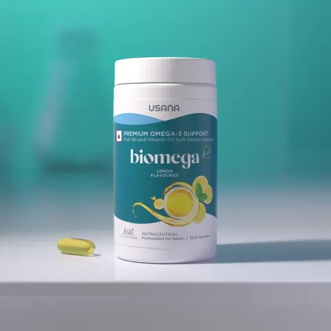 Official packaging for BiOmega.