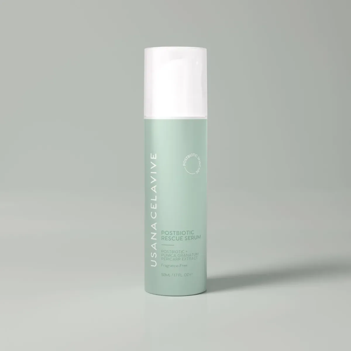 Official packaging for Postbiotic Rescue Serum.