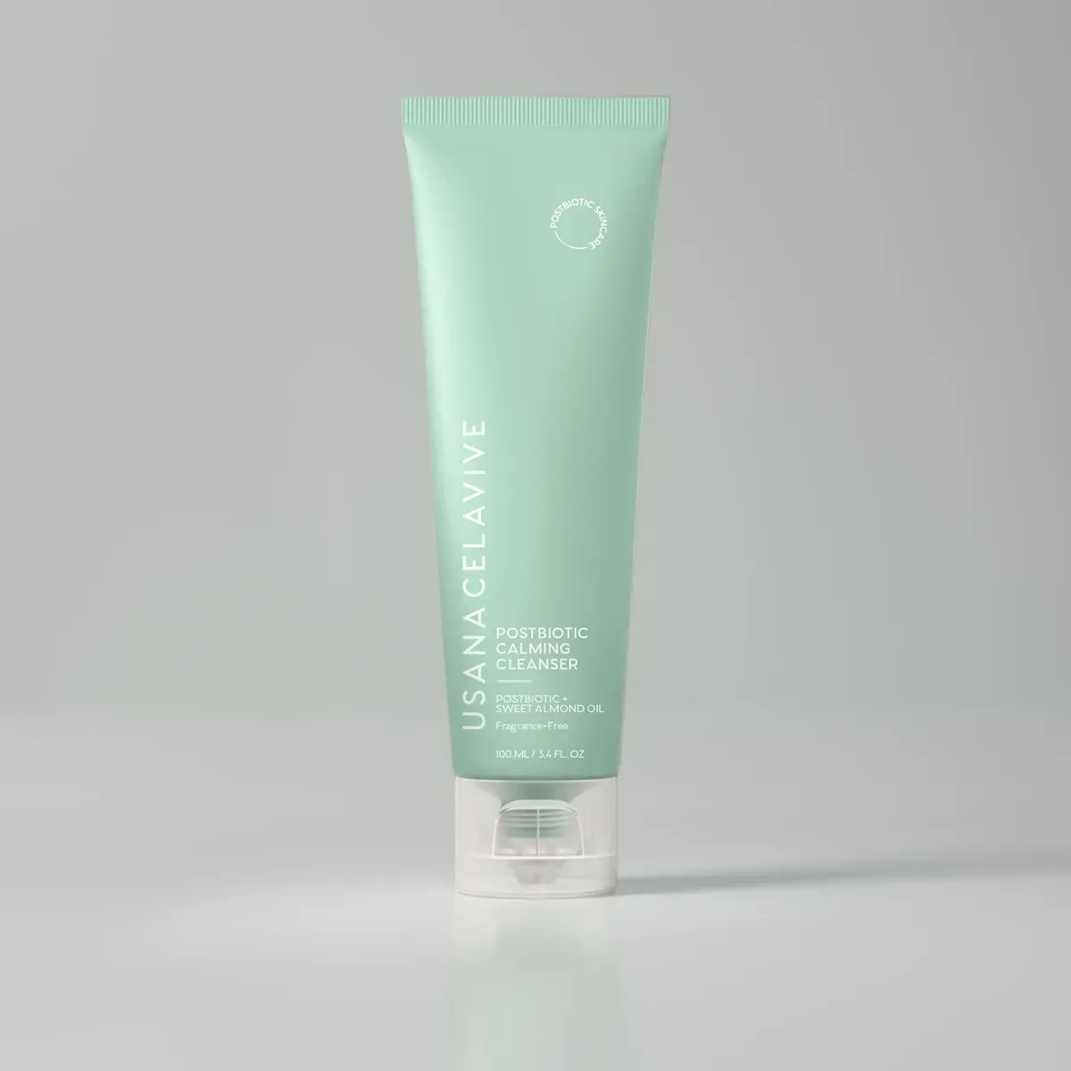 Official packaging for Postbiotic Calming Cleanser.