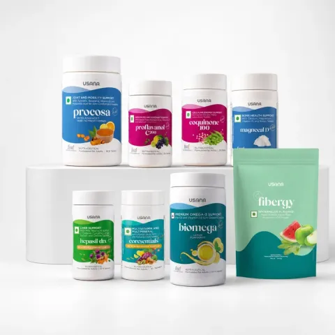 Official packaging for USANA Health 360 with Biomega.
